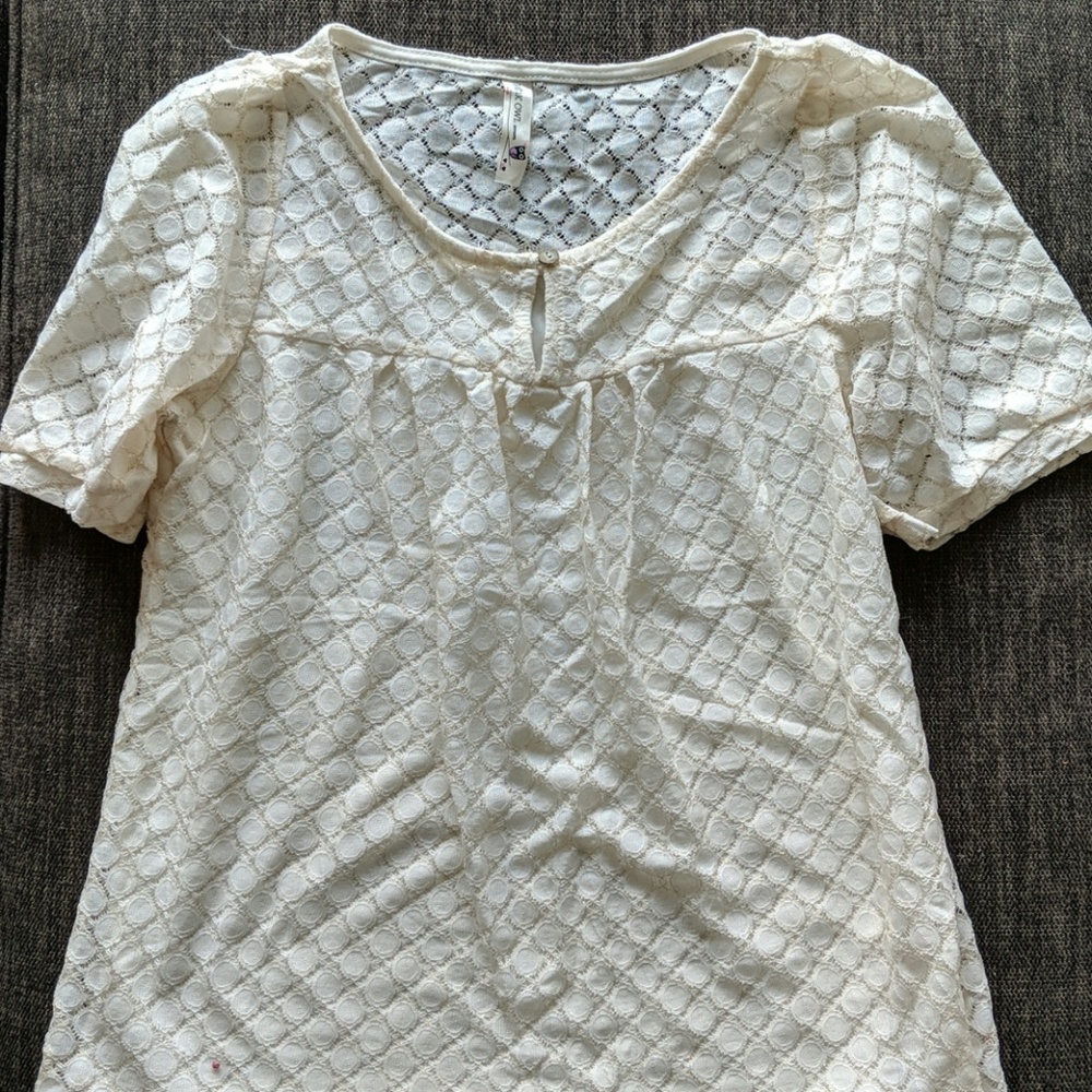Modcloth ivory blouse